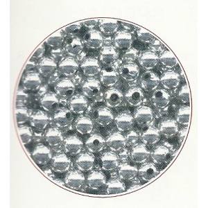 Perles nickelée 3 mm